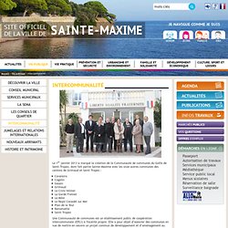 Intercommunalité - Ville de Sainte-Maxime
