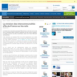 La révision des intercommunalités d'Île-de-France sur les rails
