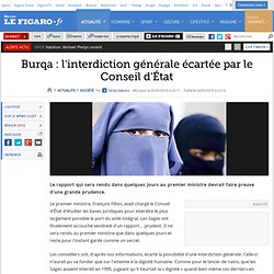 France : Burqa : l'interdiction générale écartée par