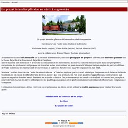 Le Site Interlangues de l'Académie de Grenoble - Un projet interdisciplinaire en réalité augmentée