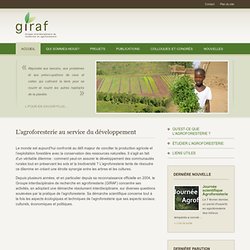 GIRAF - Groupe interdisciplinaire de recherche en agroforesterie