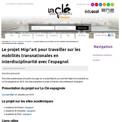 Le projet Migr'art pour travailler sur les mobilités transnationales en interdisciplinarité avec l'espagnol — Espagnol