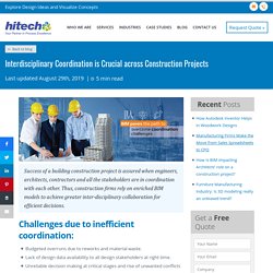 Interdisciplinary Coordination is Crucial across Construction Projects