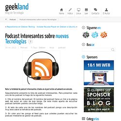 Podcast interesantes de Nuevas tecnologías, Linux, Apple, Windows
