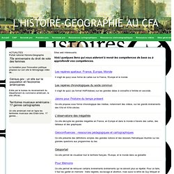 Sites web intéressants - L'HISTOIRE-GEOGRAPHIE AU CFA