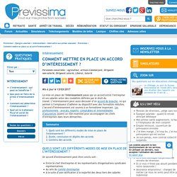 Comment mettre en place un accord d’intéressement ? - Previssima : Information Intéressement