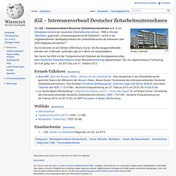 iGZ – Interessenverband Deutscher Zeitarbeitsunternehmen