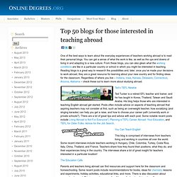 Top 50 blogs for those interested in teaching abroad