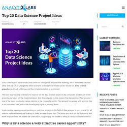 Top 20 (Interesting) Data Science Projects Ideas