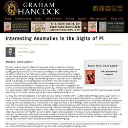 Interesting Anomalies in the Digits of Pi - Graham Hancock Official Website