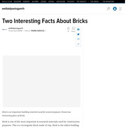 Two Interesting Facts About Bricks