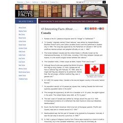 43 Interesting Facts about Canada