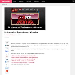 20 Interesting Design Agency Websites