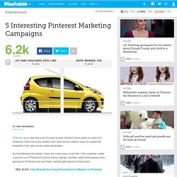 5 Interesting Pinterest Marketing Campaigns