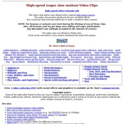 High-speed Video Clips