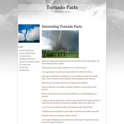 Interesting Tornado Facts