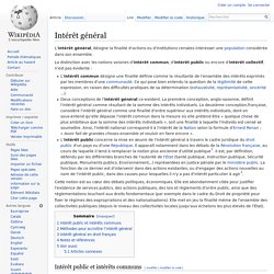 Intérêt général - wikipêdia