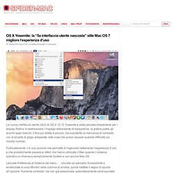 OS X Yosemite: la “5a interfaccia utente nascosta” stile Mac OS 7 migliora l’esperienza d’uso