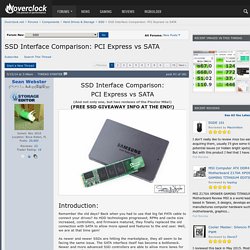 SSD Interface Comparison: PCI Express vs SATA