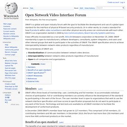 Open Network Video Interface Forum