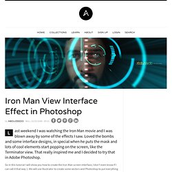 Iron Man View Interface Effect in Photoshop