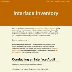 Interface Inventory