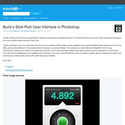 Build a Slick Rich User Interface in Photoshop