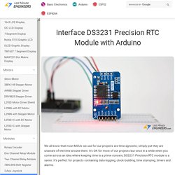 In-Depth: Interface DS3231 Precision RTC Module with Arduino