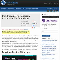 Best User Interface Design Resources: The Round-up at DzineBlog