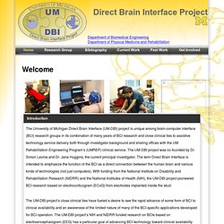 Direct Brain Interface Project - University of Michigan