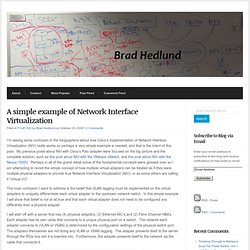 A simple example of Network Interface Virtualization