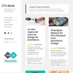 Design de Interfaces: artigos e discussões //ux.blog