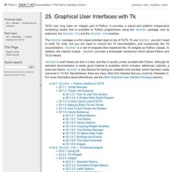 25. Graphical User Interfaces with Tk — Python 3.3.4 documentation