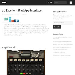 30 Excellent iPad App Interfaces