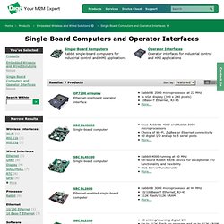 Single-Board Computers and Operator Interfaces