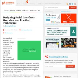 Designing Social Interfaces: Overview and Practical Techniques -