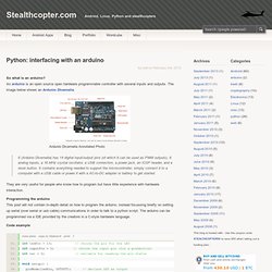 Python: interfacing with an arduino