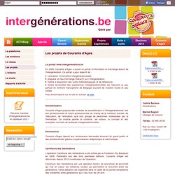 intergénérations.be - Portail de l'intergénération en belgique