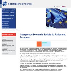 Intergroupe Economie Sociale du Parlement Européen - Social Economy Europe