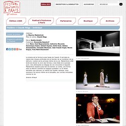 Oct. 85, Intérieur au Théâtre Gérard-Philippe / Festival d'Automne