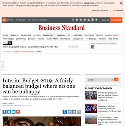 Interim Budget 2019: A fairly balanced budget where no one can be unhappy