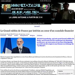 Le Grand rabbin de France par intérim au cœur d'un scandale financier