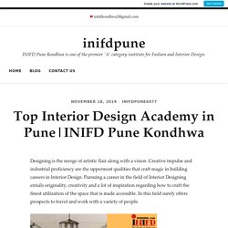 Top Interior Design Academy in Pune