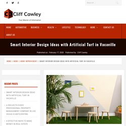 Improve Interior Designs Using Artificial Turf in Vacaville