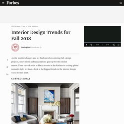 Interior Design Trends for Fall 2018