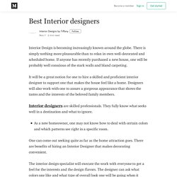 Best Interior designers - Interior Designs by Tiffany - Medium