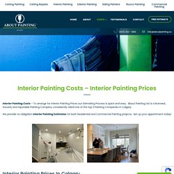 Interior Painting Costs - Interior Painting Prices