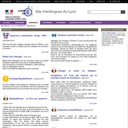 Site Interlangues Ac-Lyon - Baladodiffusion