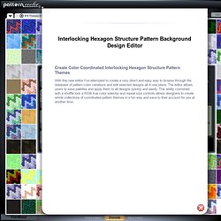 Interlocking Hexagon Structure Pattern Background Designs