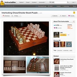 Interlocking Chess/Checker Board Puzzle